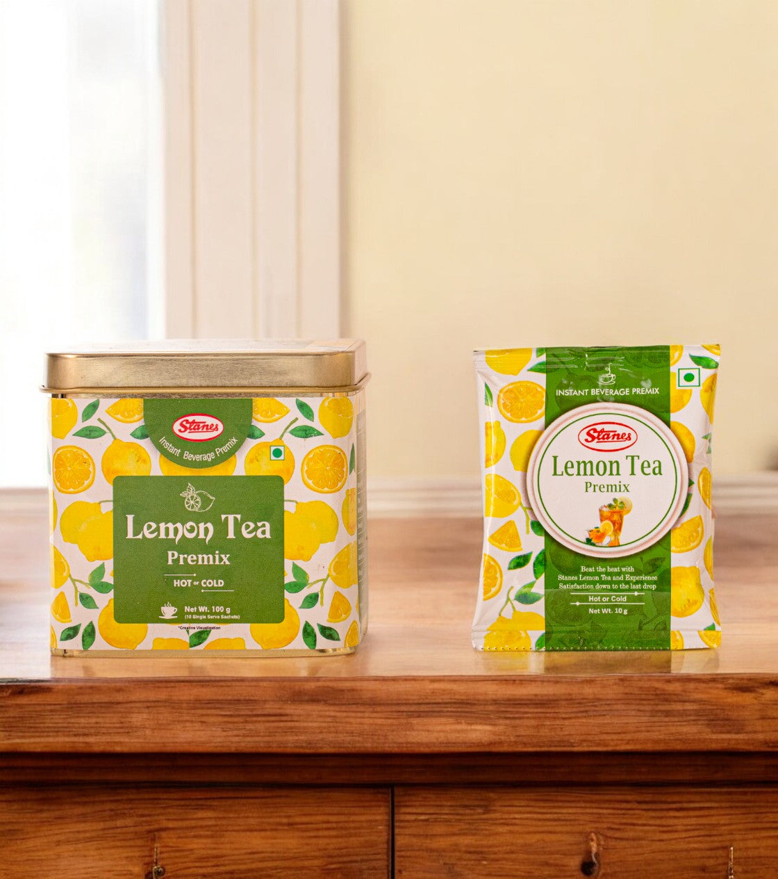 Lemon Tea Mix Hot or Cold ( TIN Container )